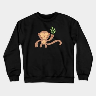 Happy monkey Crewneck Sweatshirt